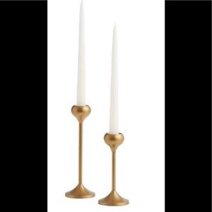 Gold Talia Taper Candle Holders